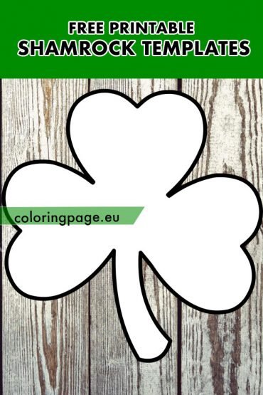 Free Printable Shamrock Templates 