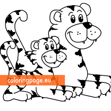 Tigers – Coloring Page