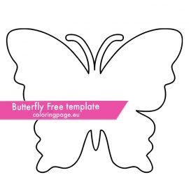 Butterfly template | Coloring Page