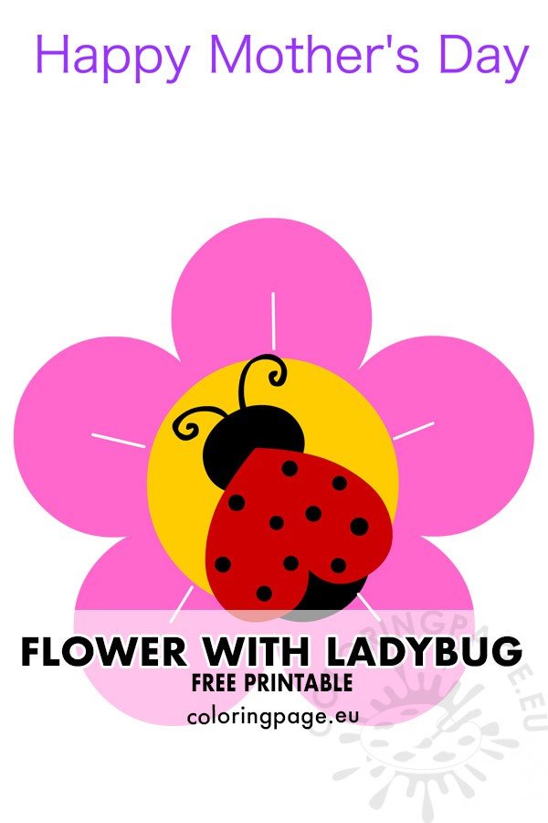 flower heart ladybug