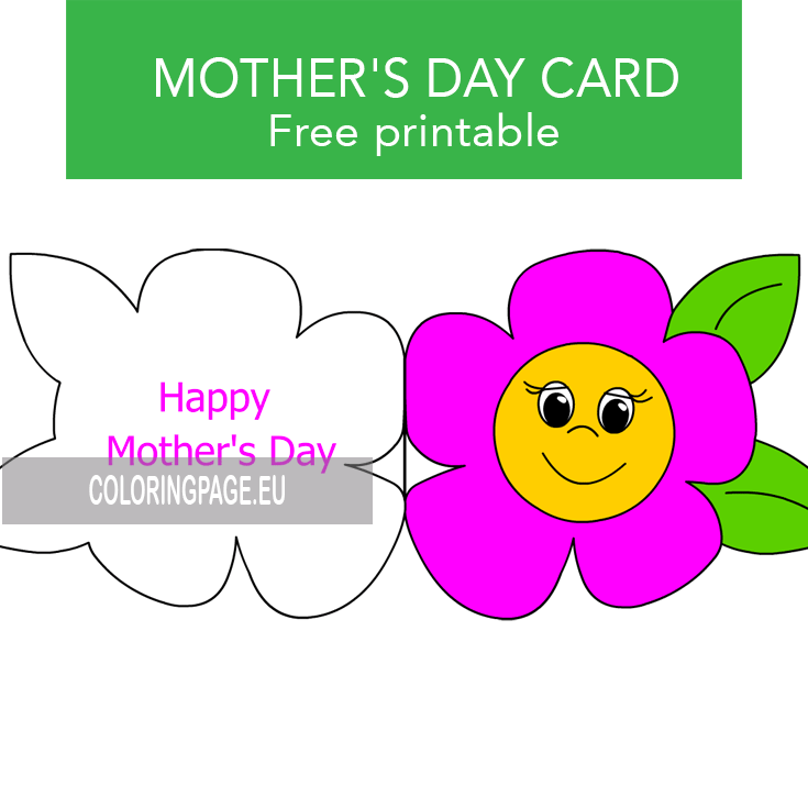 flower mothers day card