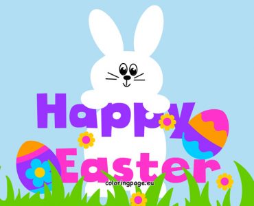 happy easter greeting card
