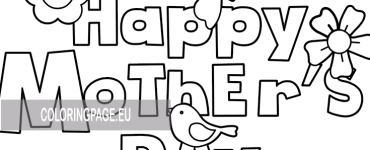 mothers day coloring card