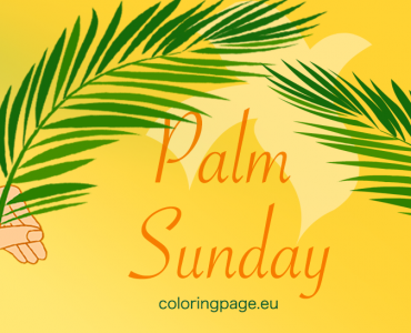 palm sunday greeting card