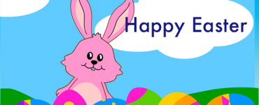 rabbit happy easter card1
