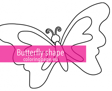 Butterfly shape outline1