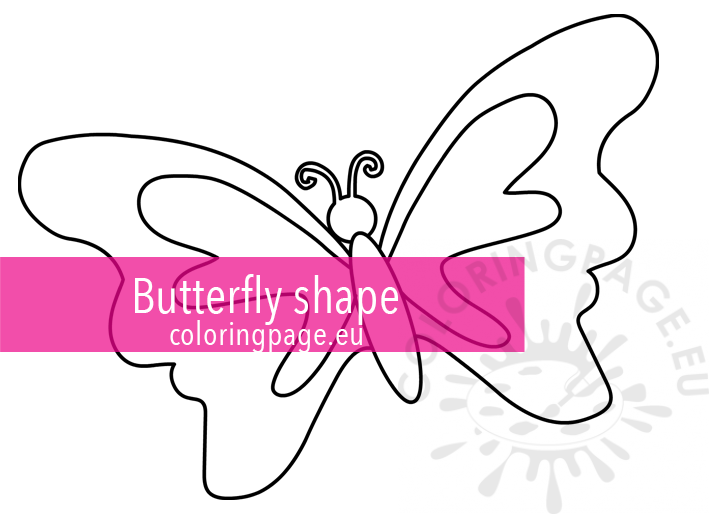 Butterfly shape outline1