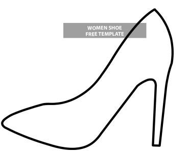 Women Shoe template