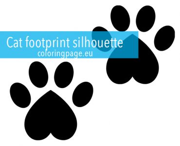 cat footprint silhouette
