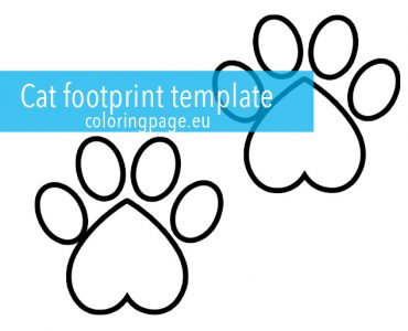 cat footprint template