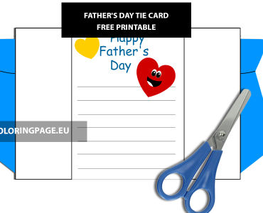 fathers day tie card