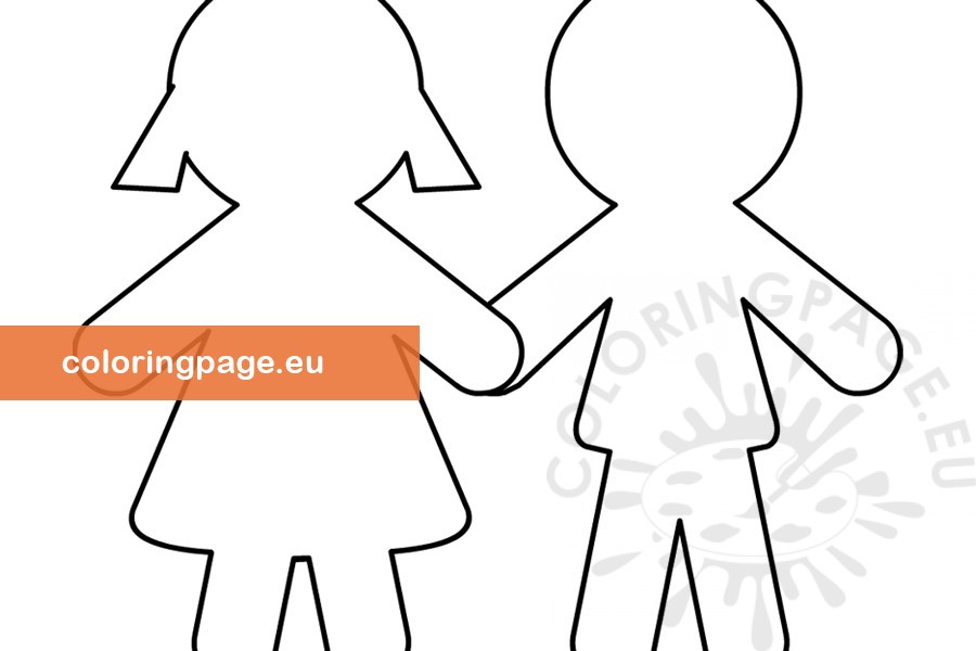 Free Printable Boy And Girl Outline