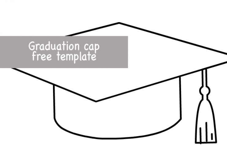 Graduation cap template Coloring Page