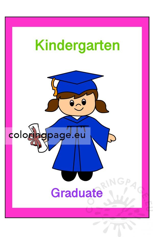 kindergarten girl graduation