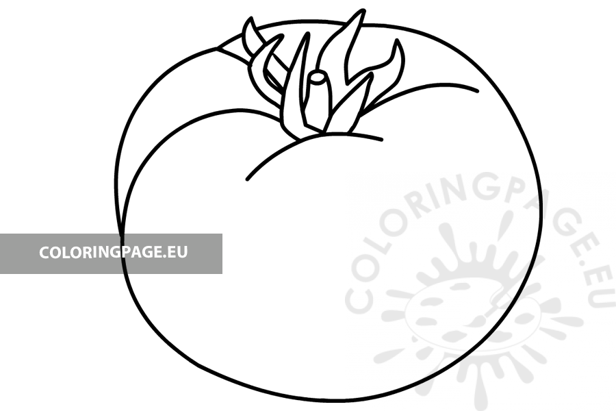 Download Tomato vegetable printable - Coloring Page