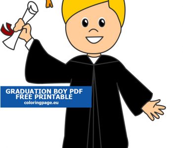 young boy graduate