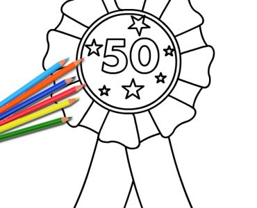 50th birthday ribbon