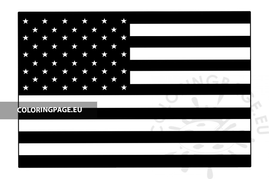 American Flag Silhouette