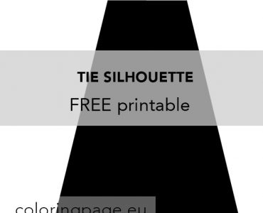 Tie silhouette