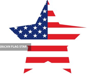 american flag star
