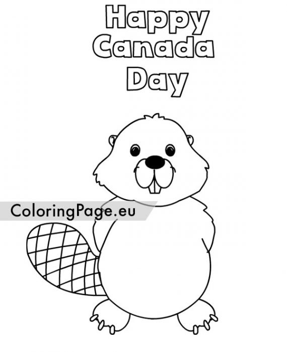 Happy Canada Day 2020 – Coloring Page