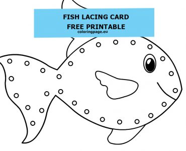 fish lacing card
