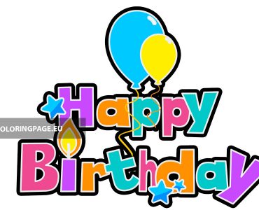happy birthday balloons