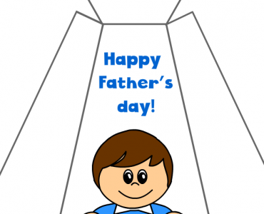 happy fathers day card tie