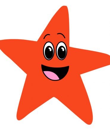 Smiling Cartoon Sea Starfish printable | Coloring Page