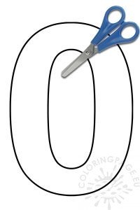 Cut Out Number 0