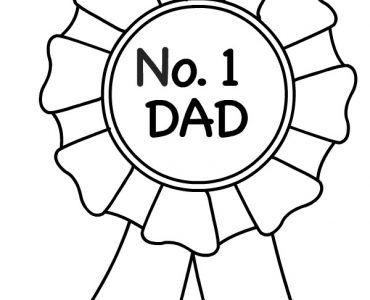number 1 dad rosette