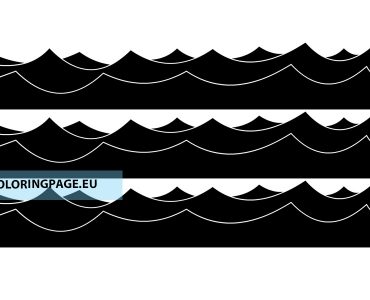 ocean wave silhouette