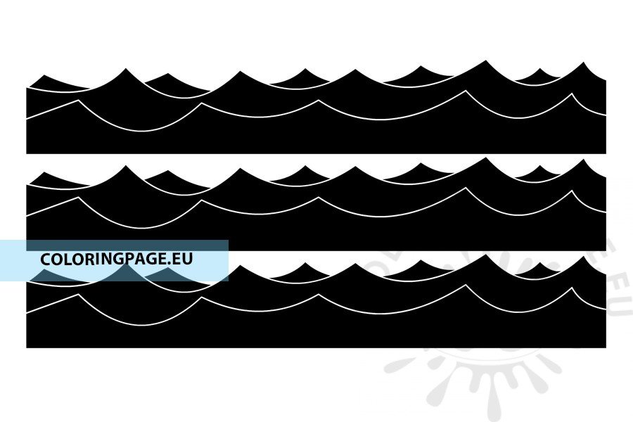 ocean wave silhouette