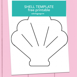 Shell template | Coloring Page