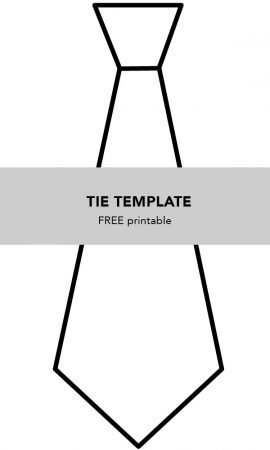 tie template coloring page