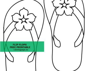 Flip Flops tropical Flower