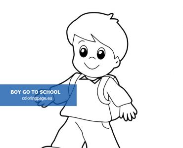 boy going school