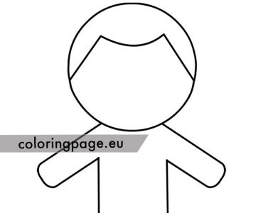 boy outline template