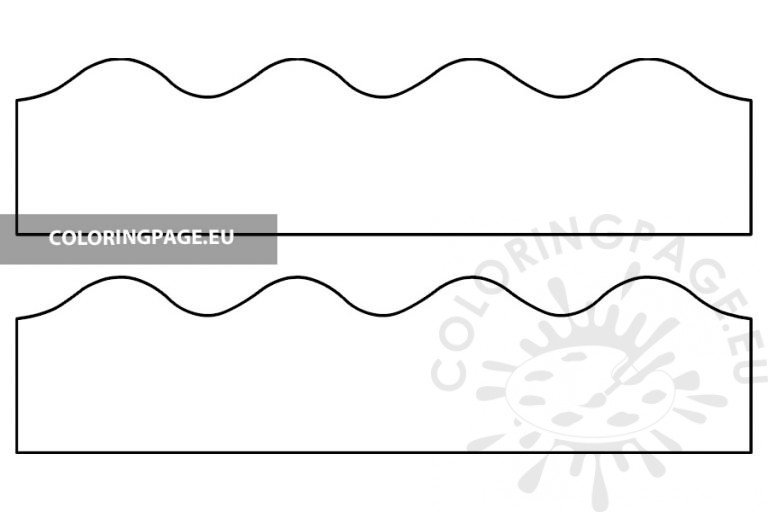 Bulletin Board Border template Coloring Page