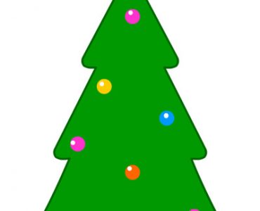 christmas tree colored balls