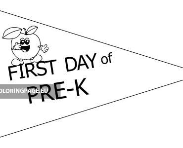 first day school flag preK