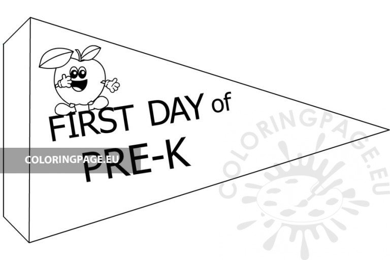printable-first-day-of-school-flag-pre-k-coloring-page