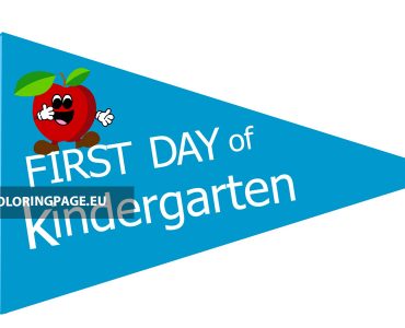 firstday kindergarten flag