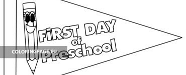 firstday preschool flag