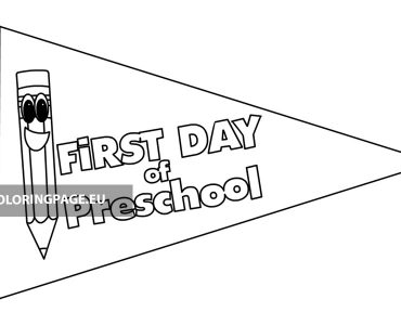 firstday preschool flag