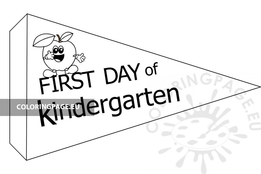 flag first day kindergarten