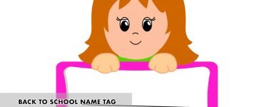 girl name tags printable