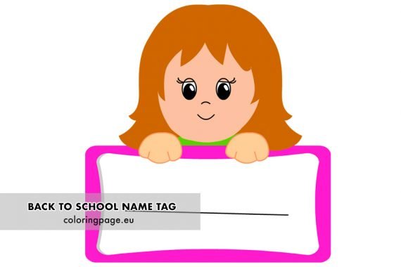 Free Editable Girl Name Tag Coloring Page free-editable-girl-name-tag-coloring-page