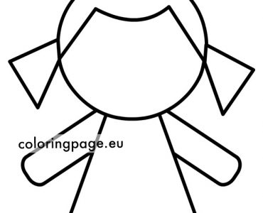 girl outline template