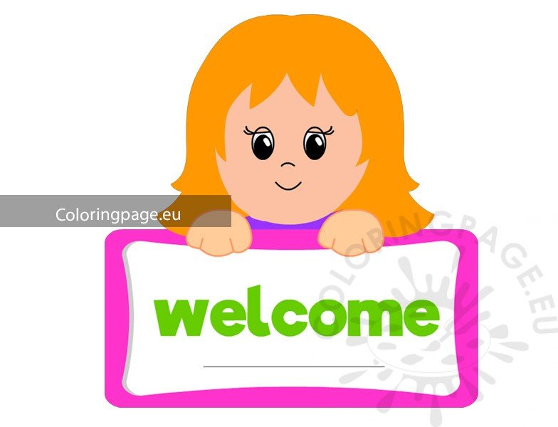 girl welcome